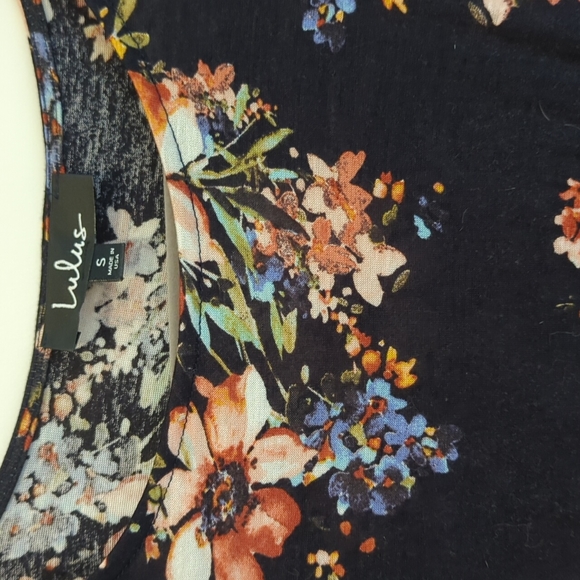 Lulu's floral print long sleeve midi dress - Picture 5 of 6